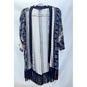Sweet Rain Tasseled Floral Cardigan